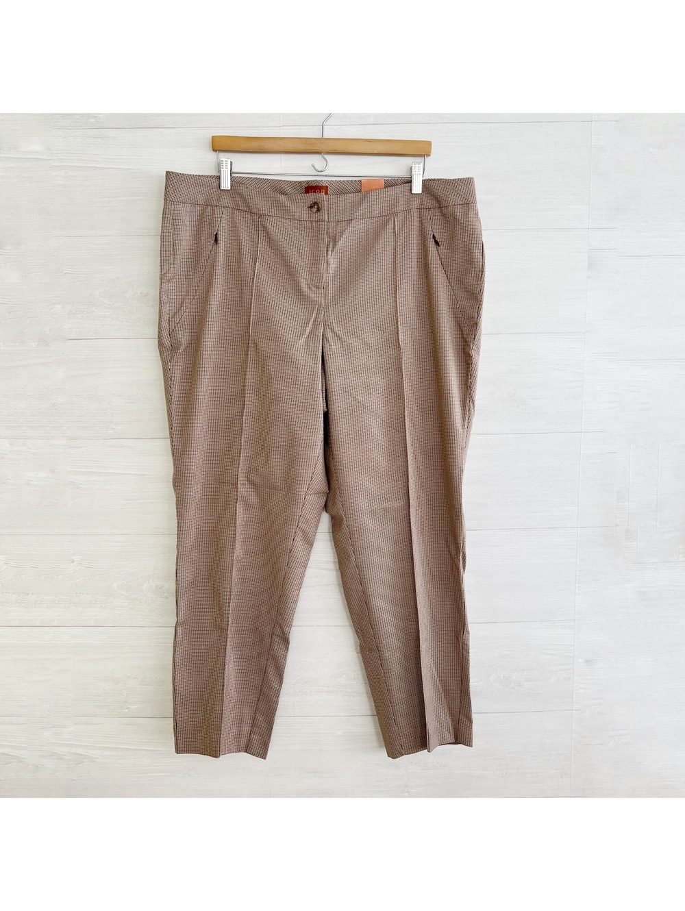 NWT Lane Bryant Icon Collection Womens 20 Houndstooth Cropped Ankle Pants $88